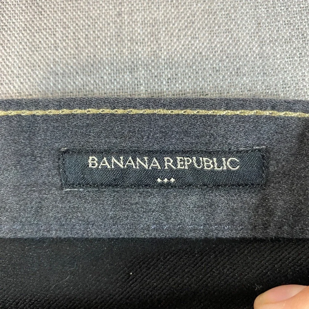 Banana‎ Republic Travel Jean Athletic Fit Charcoal Gray Pants 32x (inseam 24.4